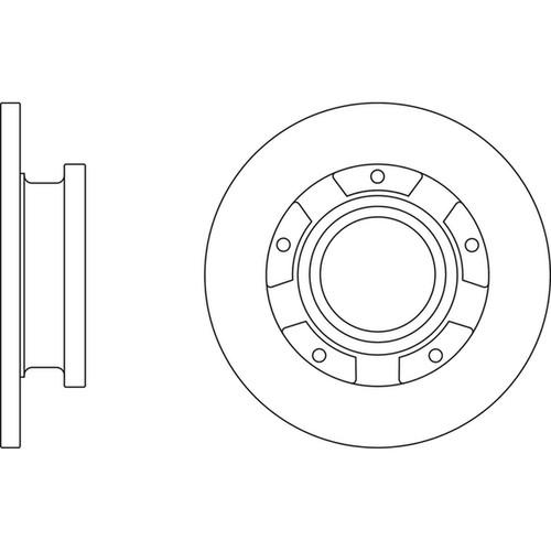 Brake discs solid - 2x,
