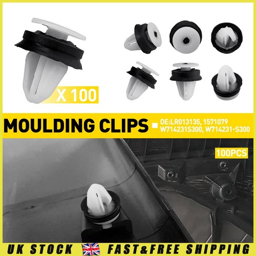 100x molding clips trim panel - 100x,