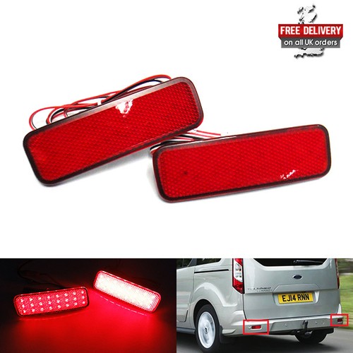 Red bumper reflector led - red,
