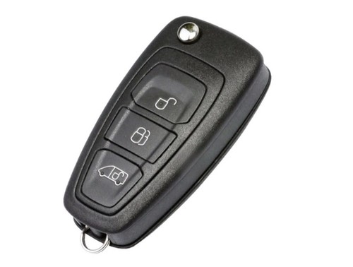 Button flip key case - button, for