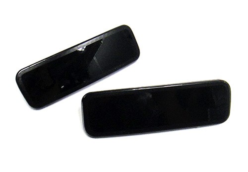 Black rear bumper reflector - black,