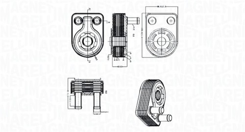 Engine oil cooler fits ford - engine,
