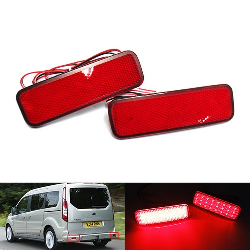 Red bumper reflector led - bumper, brake