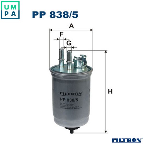 Fuel filter 838 for - fuel,